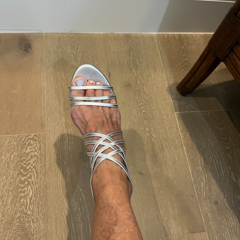 Gianni Bini Silver Stiletto Heels Size 8M